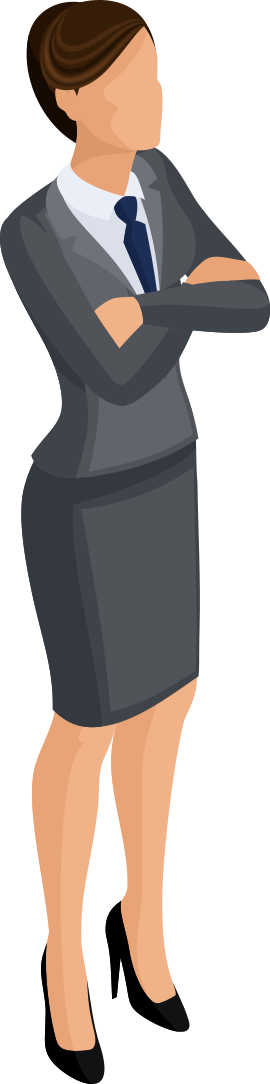 スーツを着た女性